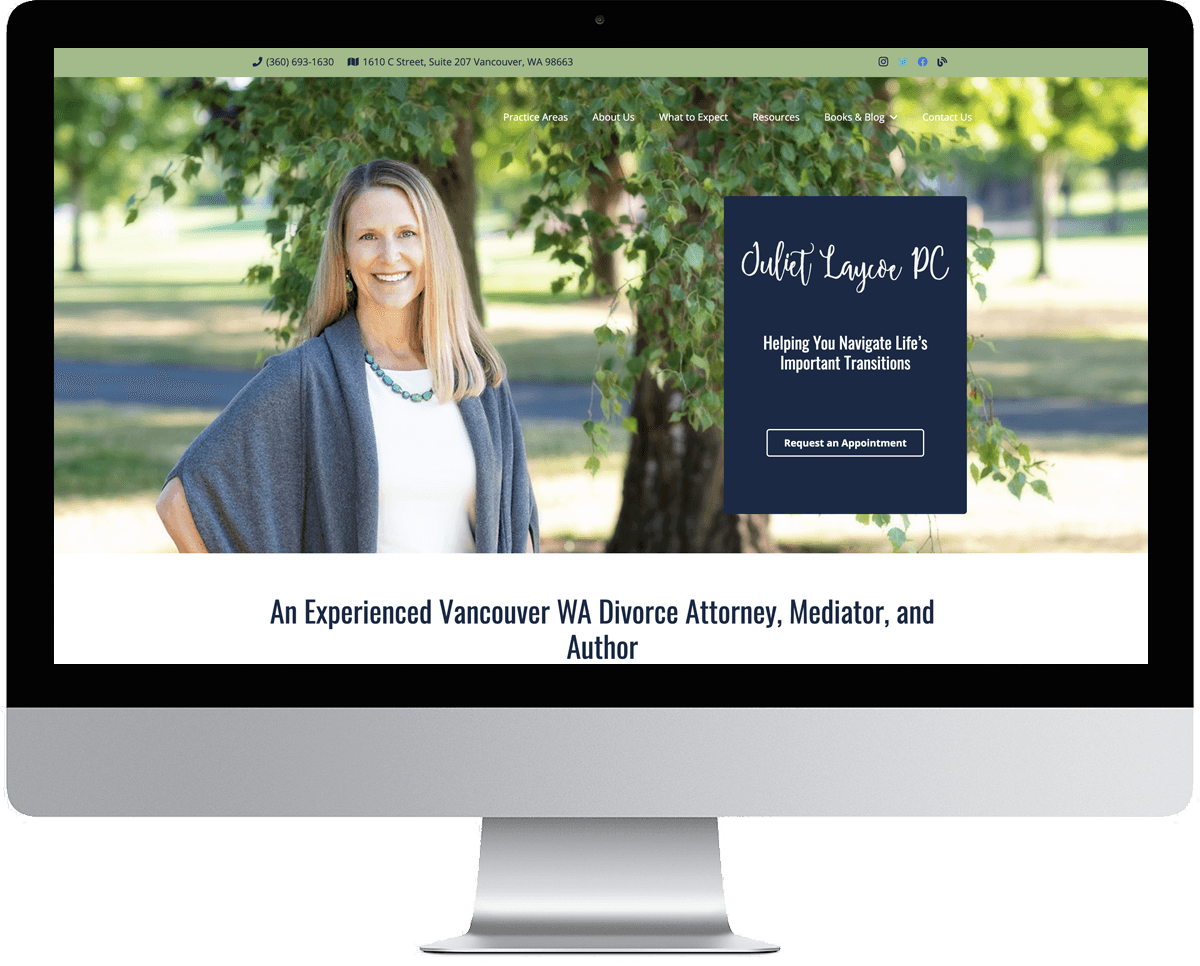 Juliet Laycoe New Legal Website Design