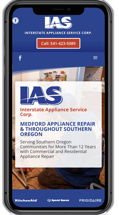 Interstate Appliance Repair Mobile Website